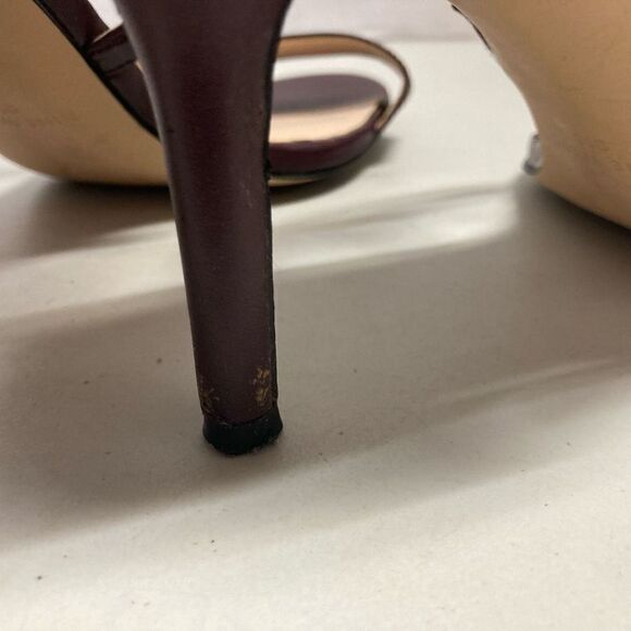 NINE WEST Gypsee‎ Wine Maroon Heels Size 9 M - Picture 5 of 10